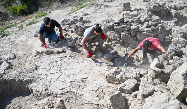 Tatarlı Höyük'te Orta Tunç Çağı'na ait yapı açığa çıkarıldı