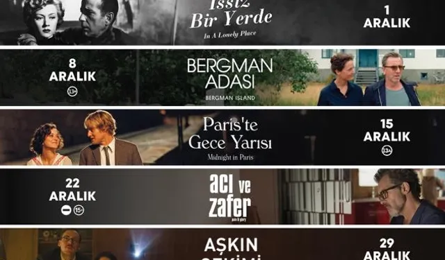 İzmirlilere Aralık'ta sinema şöleni