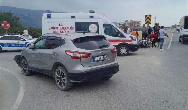 Samandağ’da Motosiklet Kazası