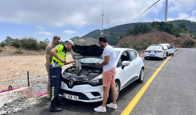 Serinyol-Arsuz-Madenli Yolunda Jandarma’dan Trafik ve Asayiş Denetimi