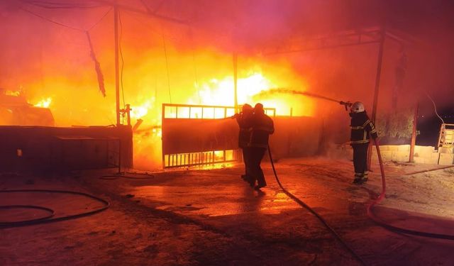 Antakya'da samanlıkta çıkan yangın söndürüldü