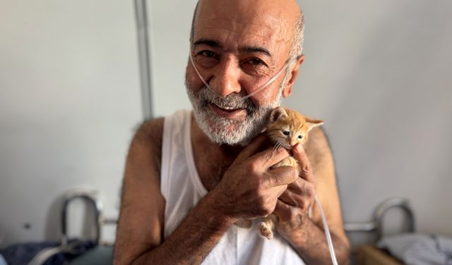 KOAH hastası depremzede oksijen cihazından ayrıldığı saatlerde sahipsiz hayvanları besliyor