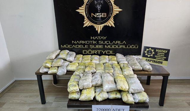 Tır Dorsesinde 220 Bin ''Yasaklı Madde'' Ele Geçirildi!