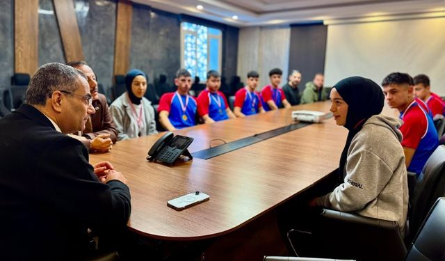 Tecimen Başarılı Sporcuları Ağırladı