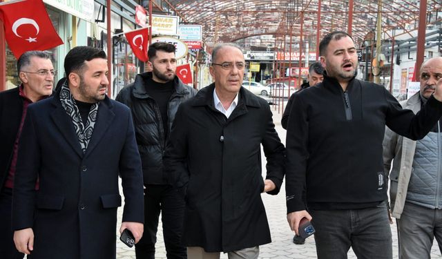 100. Yıl Çarşısı’nda Esnafa Ziyaret