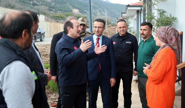 AFAD Başkanı Pehlivan Kırıkhan’da Köy Evlerini Ziyaret Etti