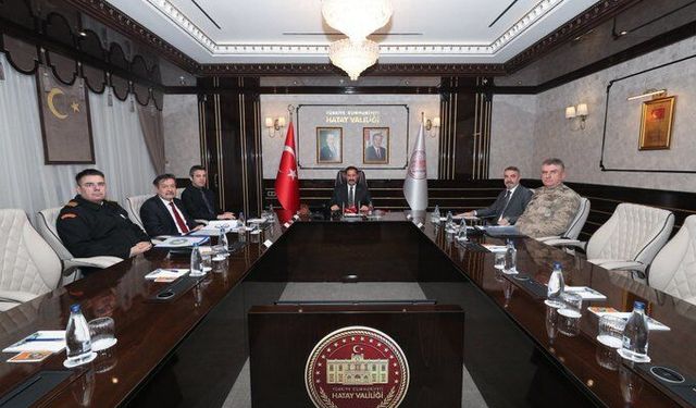 Hatay'da Asayiş Ve Güvenlik Toplantısı Yapıldı