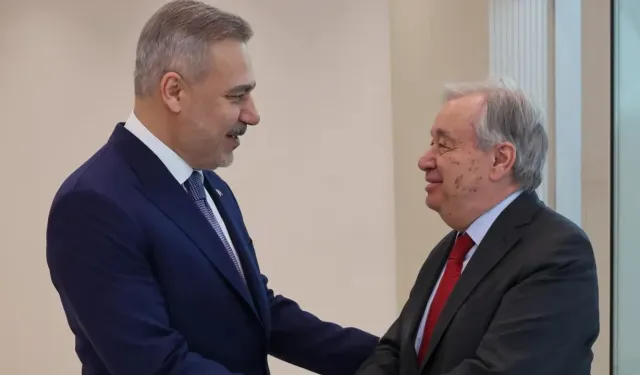 Hakan Fidan, BM Genel Sekreteri Guterres ile Ankara’da Görüştü