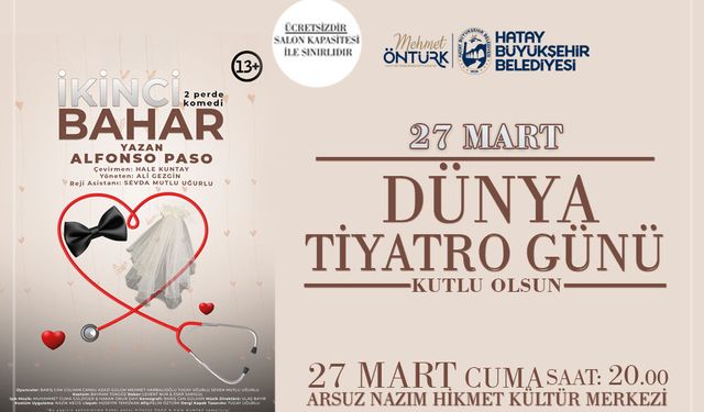 HBB’den Dünya Tiyatro Günü’nde “İkinci Bahar”