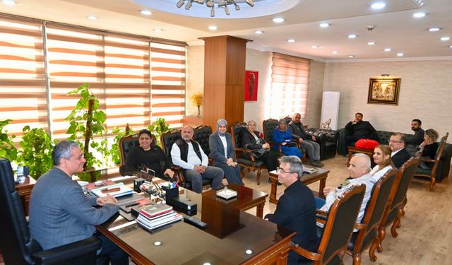 Türk Sağlık-Sen Heyetinden Belediyeye Ziyaret