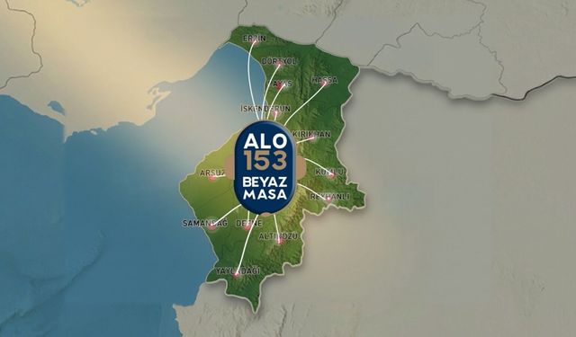 Hatay’da Çözümün Adresi: ALO 153