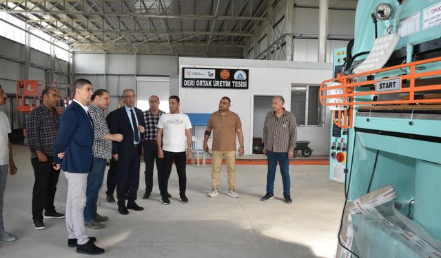 Başkan Yapar’dan Kireçlik Yarma Deri Üretim Tesisi’ne Ziyaret