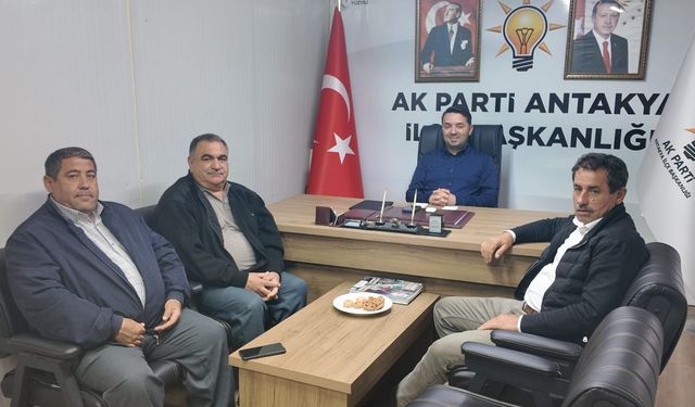 AK Parti Antakya İlçe Başkanlığı’nda Yoğun Ziyaret Trafiği