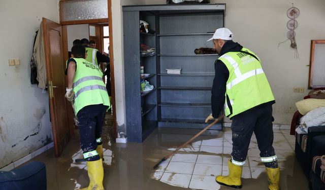HBB, Defne’de Yağış Sonrası Çalışmalarını Sürdürüyor