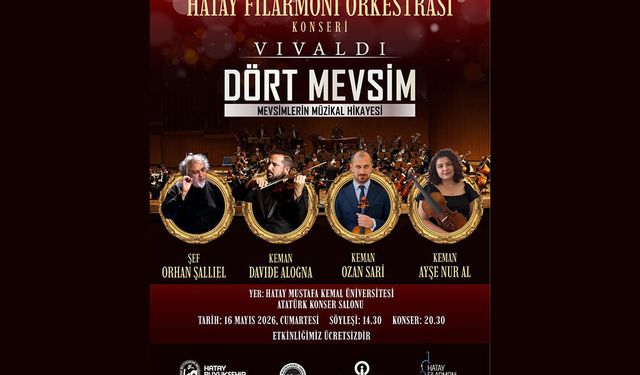 HBB’den Hatay’da Ücretsiz “Dört Mevsim” Konseri