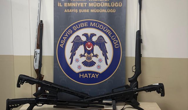 Hatay’da Ruhsatsız Silah Operasyonu: 14 Gözaltı!
