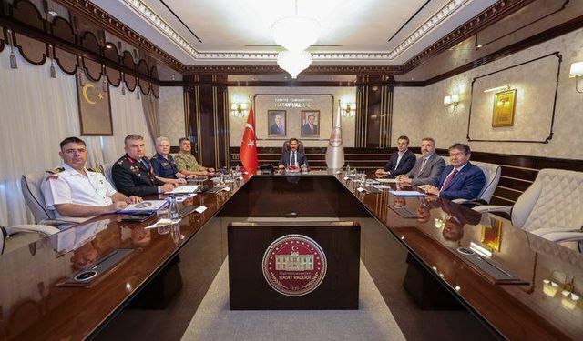 Vali Masatlı Başkanlığında Asayiş ve Güvenlik Toplantısı Yapıldı