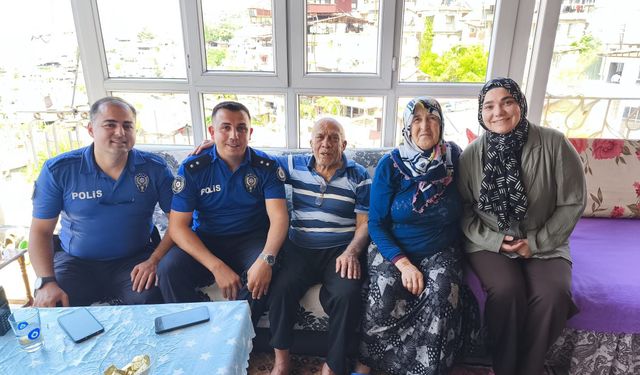 Hatay Emniyetinden Şehit ve Gazi Ailelerine Babalar Günü Ziyareti