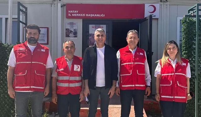 Karaoğlan’dan Kızılay Hatay’a Ziyaret