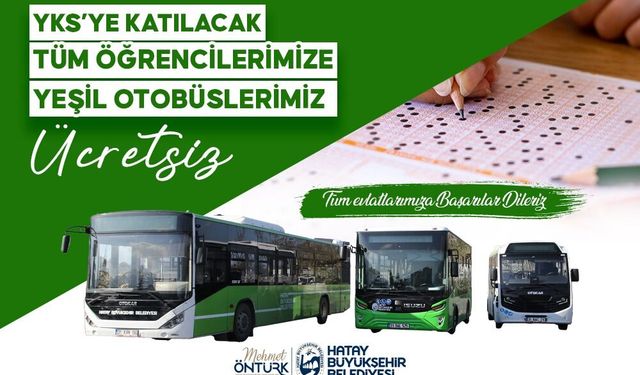 HBB’den YKS Öğrencilerine Ücretsiz Ulaşım Desteği