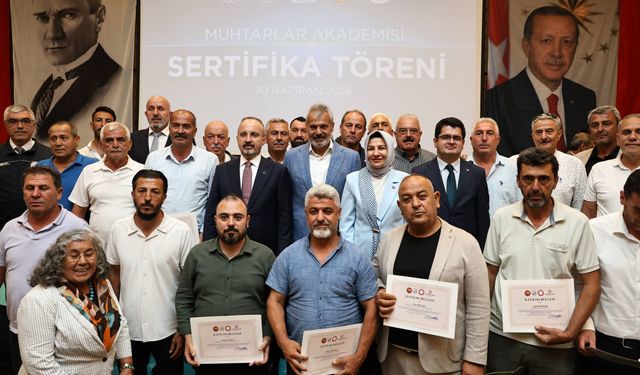 Hatay’da Muhtarlar Akademisi Sertifika Töreni Düzenlendi