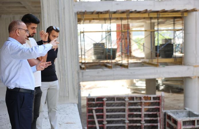 Başkan Yapar Yeni Belediye Hizmet Binası İnşaatını İnceledi