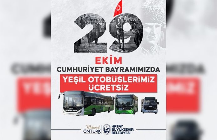 HBB’DEN CUMHURİYET BAYRAMI’NDA ÜCRETSİZ TOPLU ULAŞIM