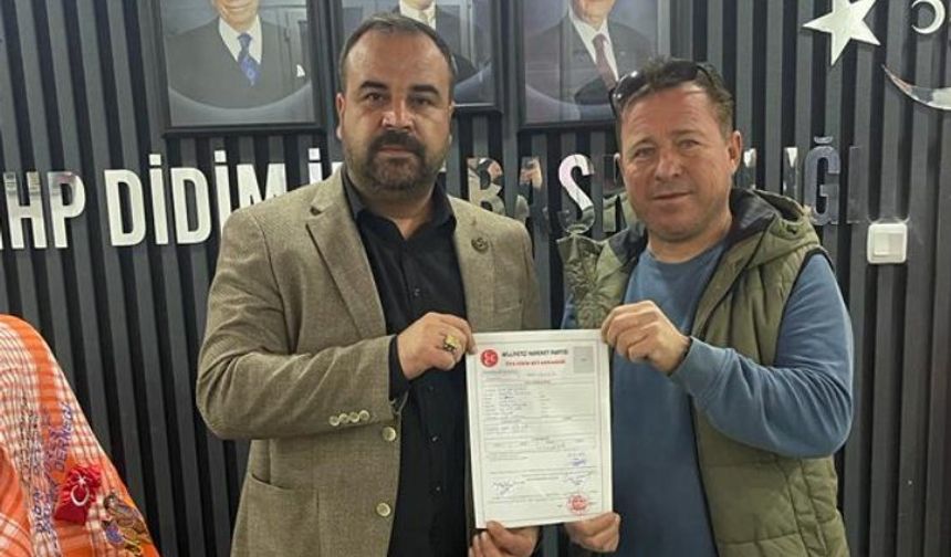 Aydın Didim'de iş insanı Gürcan Zorlu MHP'ye katıldı