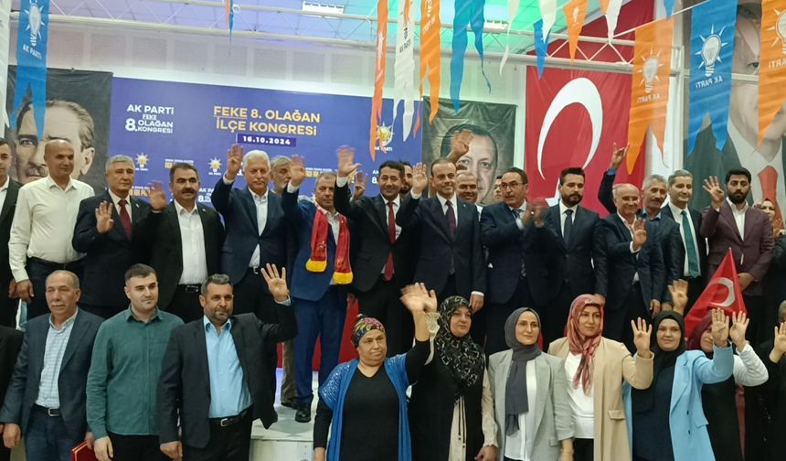 AK Parti Feke İlçe Başkanı yeniden Vahit Todil oldu