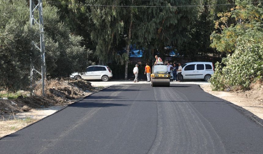 KONTEYNER KENT YOLU ASFALTLANIYOR