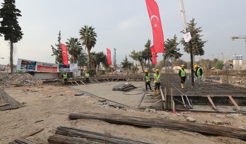 Hatay'da "81 İl 81 Kızılay Anaokulu Projesi" kapsamında anaokulu temeli atıldı