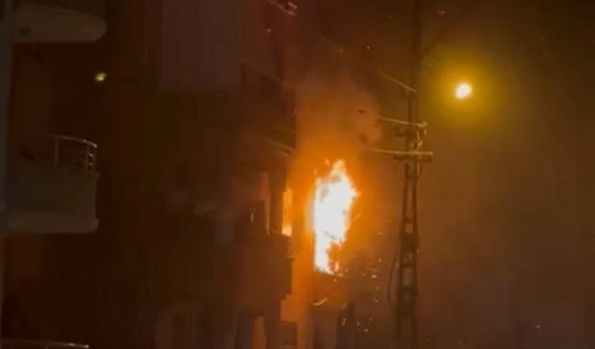 Hatay'ın Reyhanlı ilçesi Yeni Mahalle'de yangın paniği