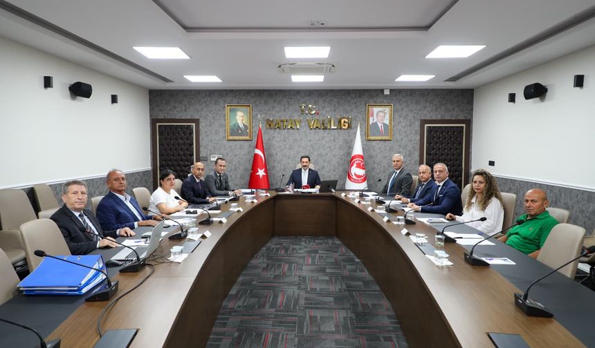 Hatay’da İl Toprak Koruma Kurulu Toplantısı Gerçekleştirildi