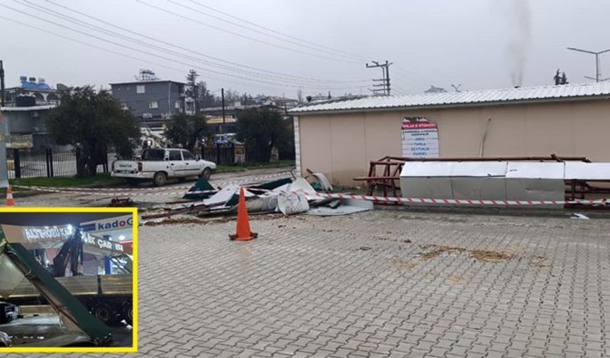 Yüksekliği hesap edemedi tabelaya çarptı!