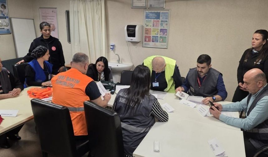 Özel Mozaik Hastanesi’nde HAP saha tatbikatı