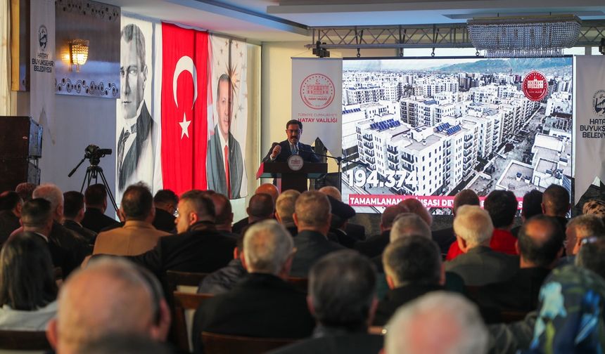 Hatay’da Muhtarlarla “Huzurlu Mahalle, Huzurlu Köy” Buluşması