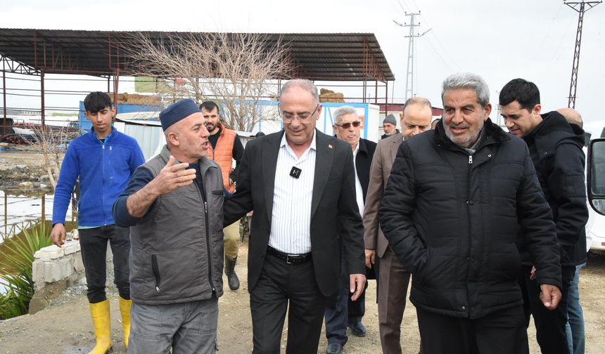 Yapar Yağış Sonrası Aşağıoba’da Sahadaydı