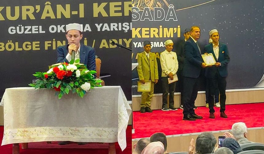 Antakyalı Öğrenci Abdullah Okuyucu Bölge Şampiyonu