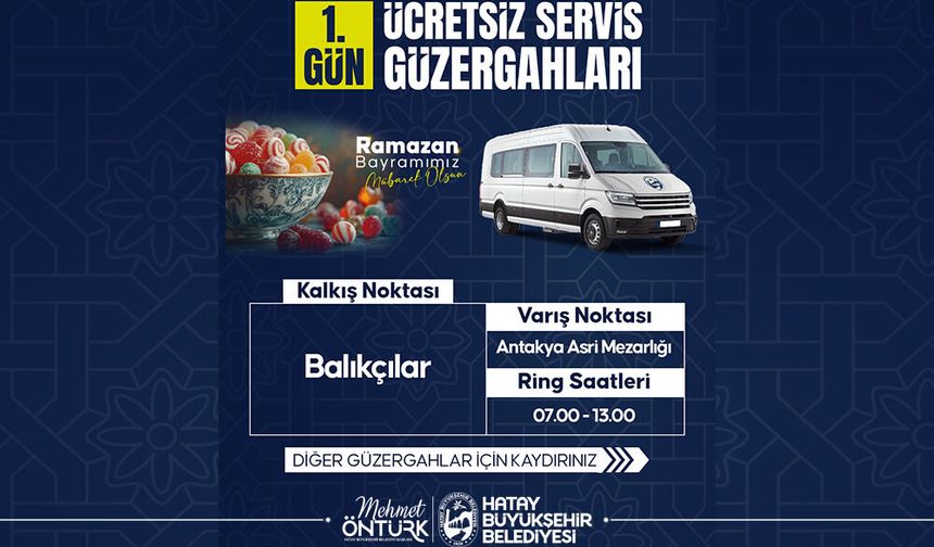 Büyükşehir’den Bayramda Mezarlık Ziyaretlerine Ücretsiz Servis
