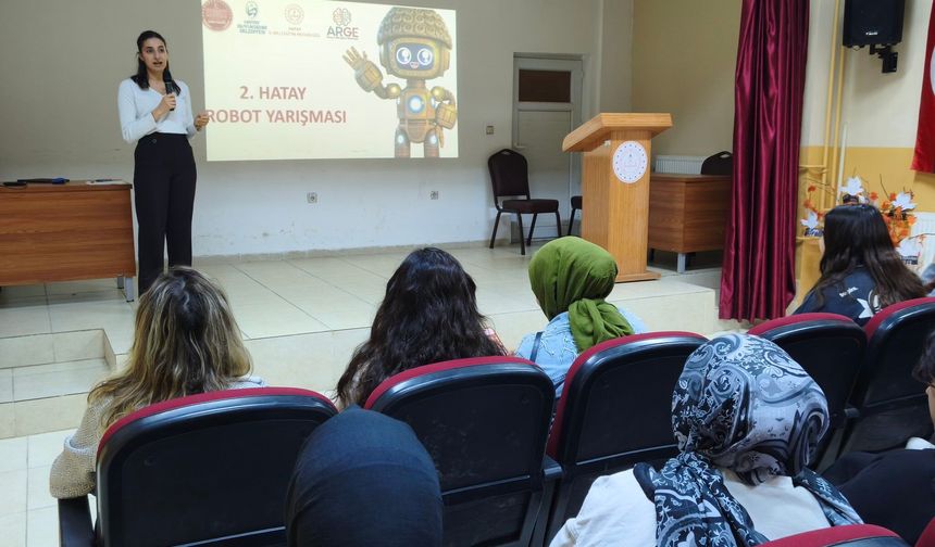 Altınözü’nde Hatay 2. Robot Yarışması Tanıtımı Yapıldı