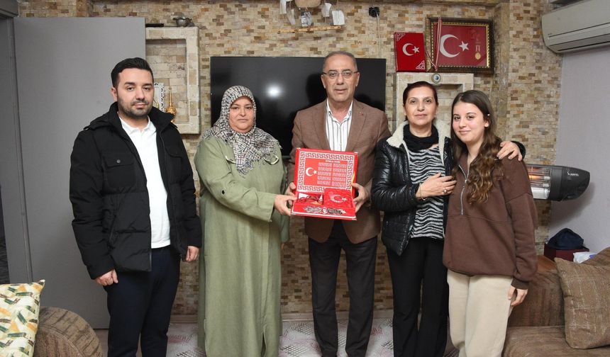 Başkan Yapar’dan Şehit Ailesine Ziyaret