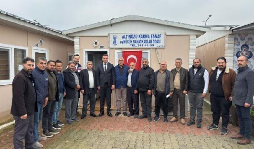 HESOB Başkanı Yılmaz, Altınözü Esnafıyla Buluştu