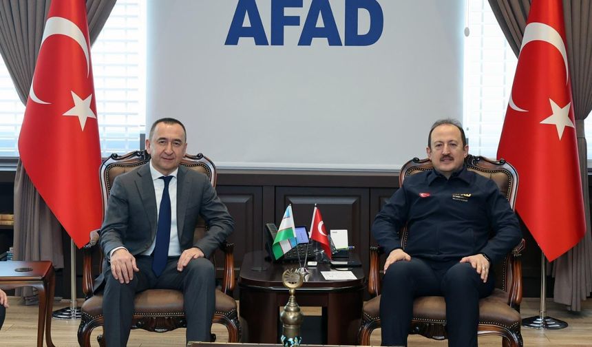 AFAD’da Türkiye–Özbekistan Afet İş Birliği Görüşmesi