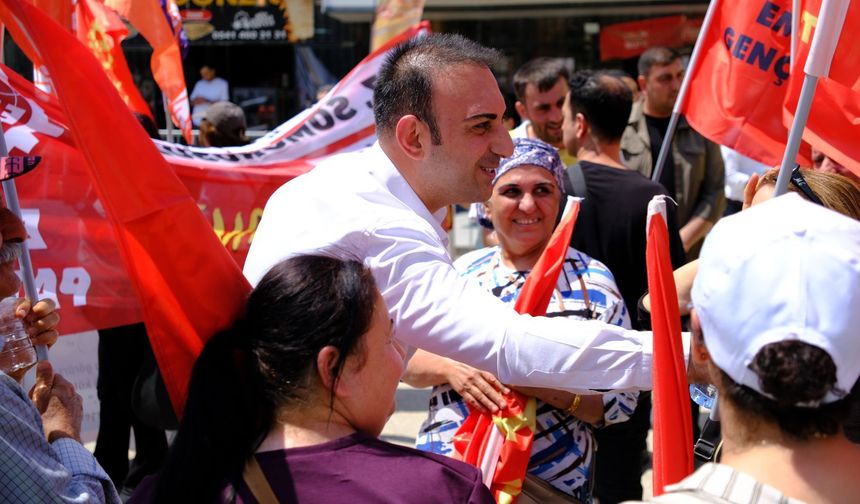 Halil İbrahim Özgün 1 Mayıs’ta Emekçilerle Omuz Omuza