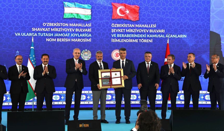 Özbekistan Mahallesi resmi törenle açıldı!