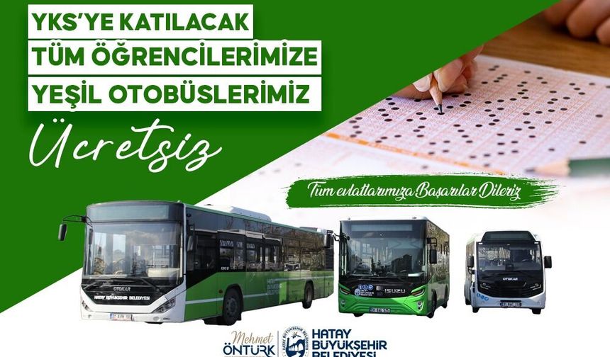 HBB’den YKS Öğrencilerine Ücretsiz Ulaşım Desteği