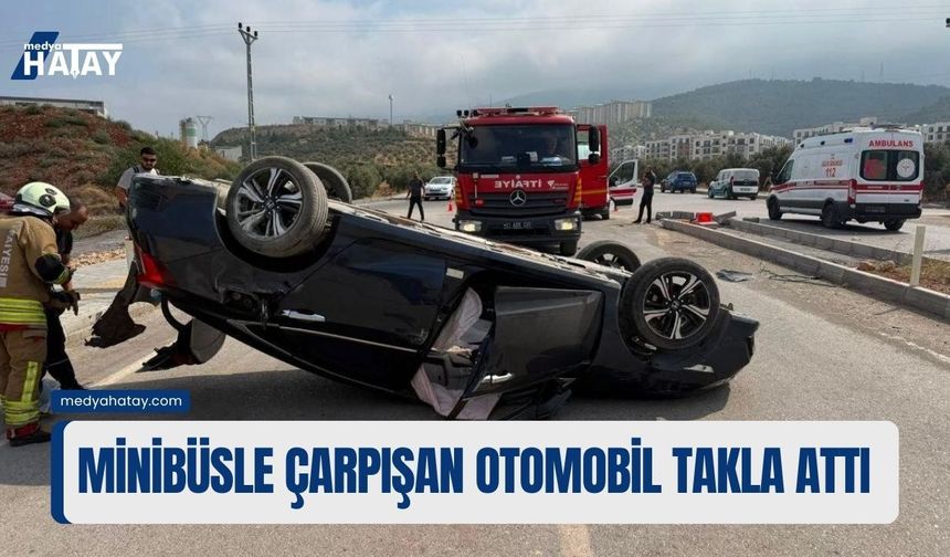 Kavşakta Can Pazarı: Otomobil Takla Attı, 4 Yaralı