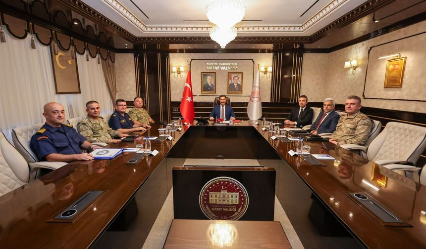 Vali Masatlı Başkanlığında Asayiş ve Güvenlik Toplantısı