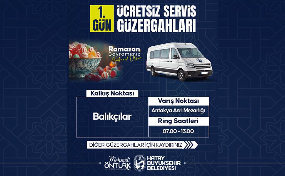 Büyükşehir’den Bayramda Mezarlık Ziyaretlerine Ücretsiz Servis