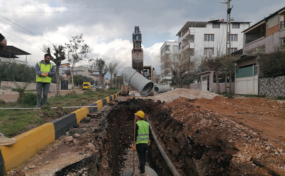 Kırıkhan’da Altyapı Çalışmaları Tamamlanma Aşamasında